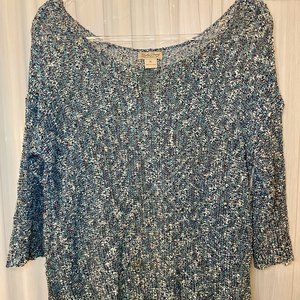 Lucky Brand Blue Knit Top